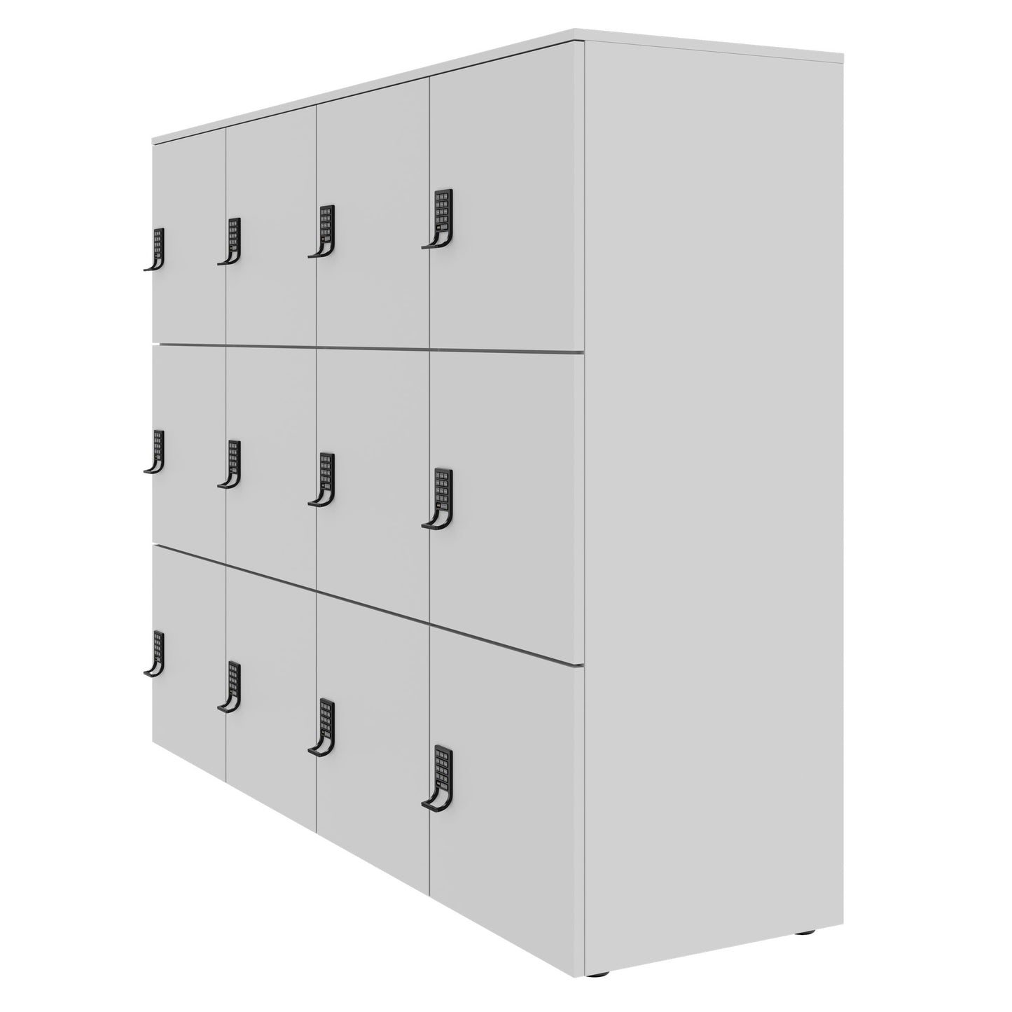 CHOICE Spind | 1804 x 1386 mm, 12 Schliessfächer, Perlgrau