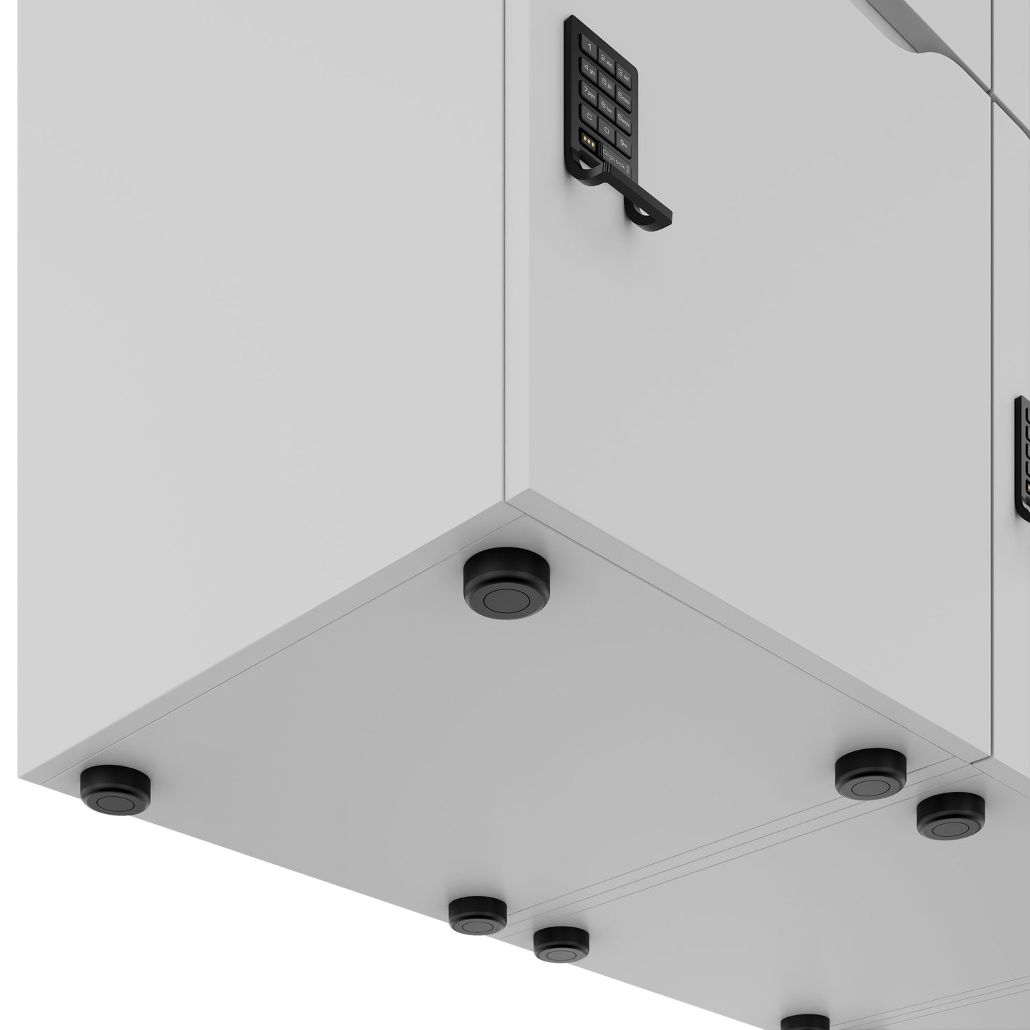 CHOICE Spind | 1804 x 1386 mm, 12 Schliessfächer, Perlgrau