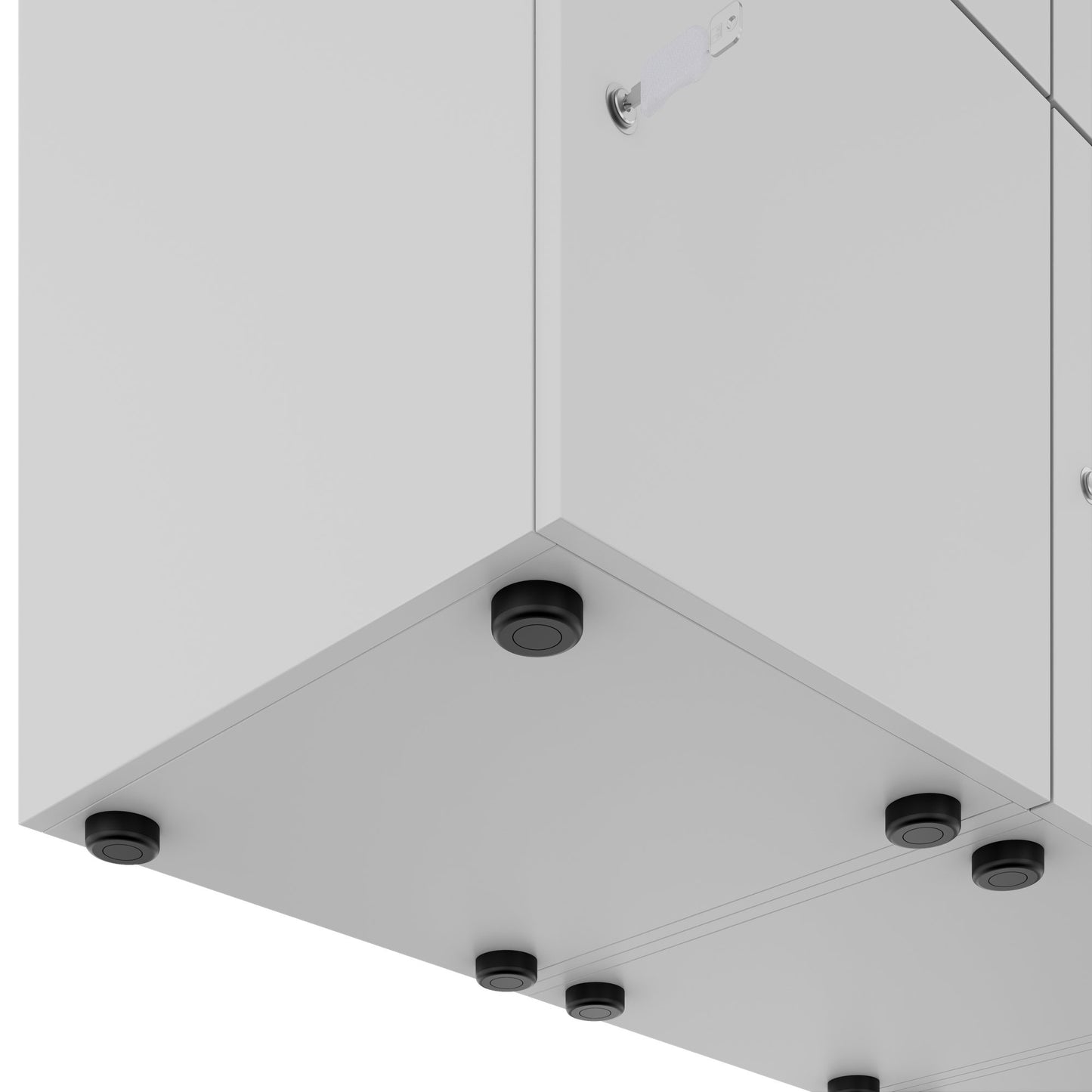 CHOICE Spind | 1804 x 1386 mm, 12 Schliessfächer, Perlgrau