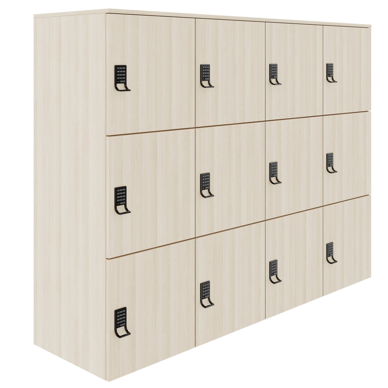 CHOICE locker | 1804 x 1386 mm, 12 lockers, sand ash - 1 Main Image