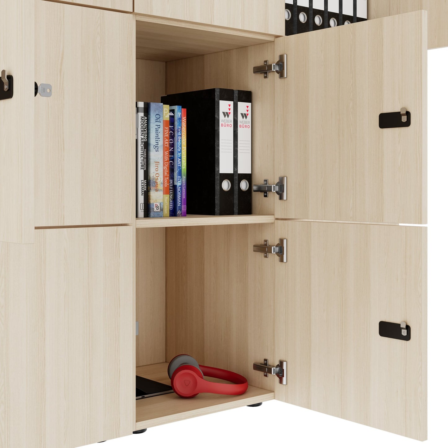 CHOICE Spind | 1804 x 1386 mm, 12 Schließfächer, Sandesche