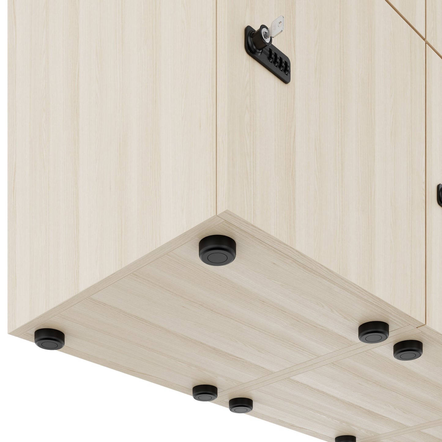 CHOICE Spind | 1804 x 1386 mm, 12 Schließfächer, Sandesche