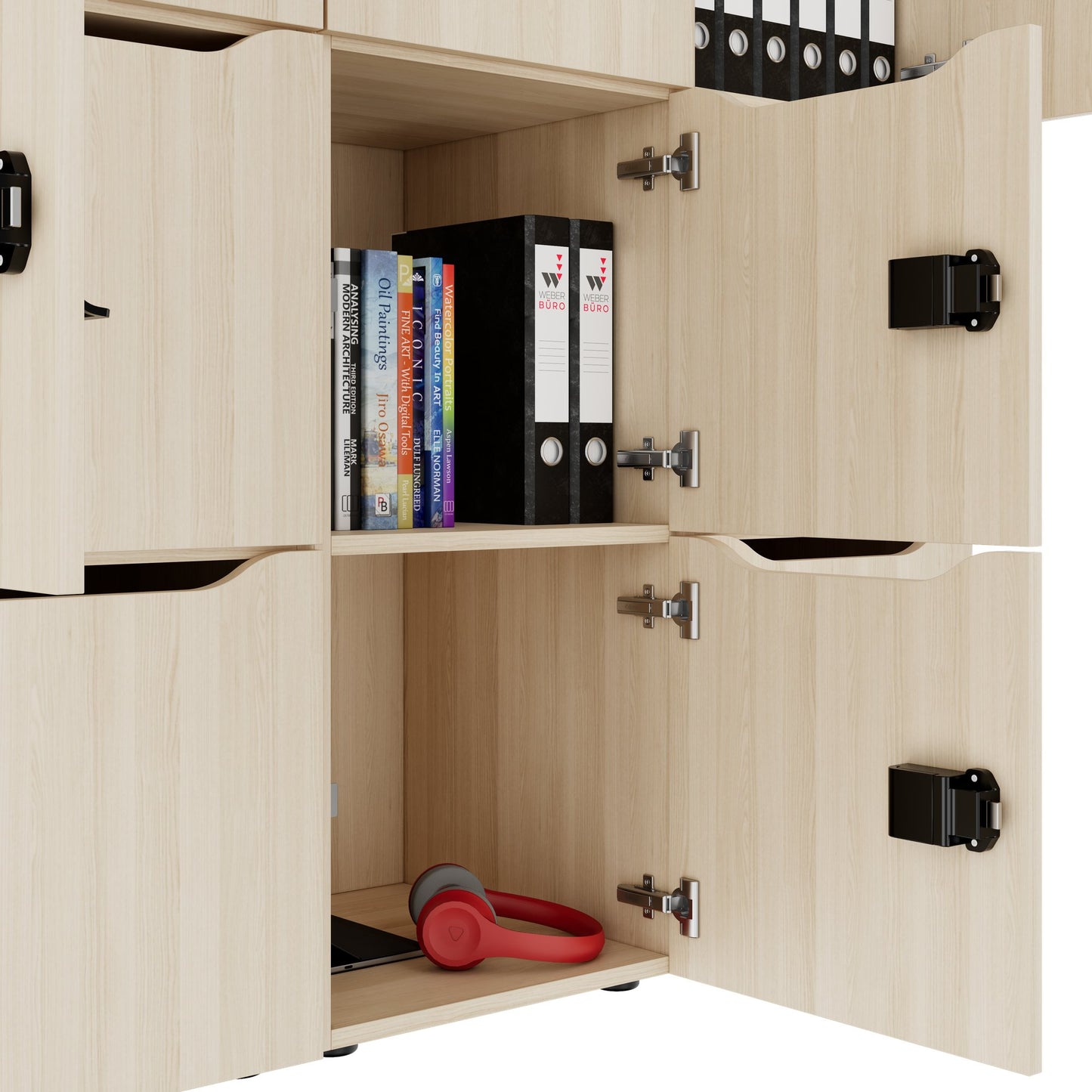 CHOICE Spind | 1804 x 1386 mm, 12 Schließfächer, Sandesche