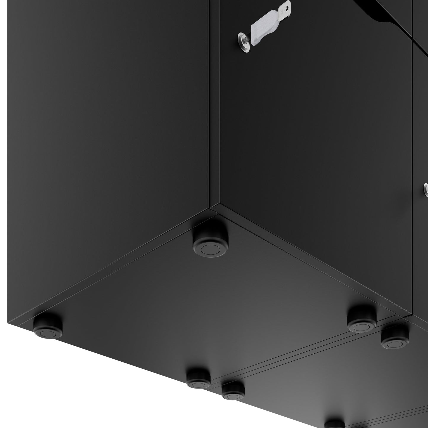 CHOICE Spind | 1804 x 1386 mm, 12 Schliessfächer, Schwarz