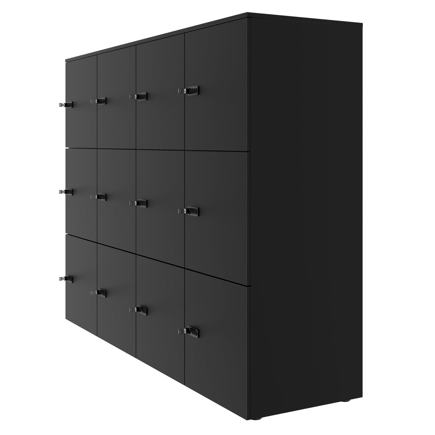 CHOICE Spind | 1804 x 1386 mm, 12 Schliessfächer, Schwarz