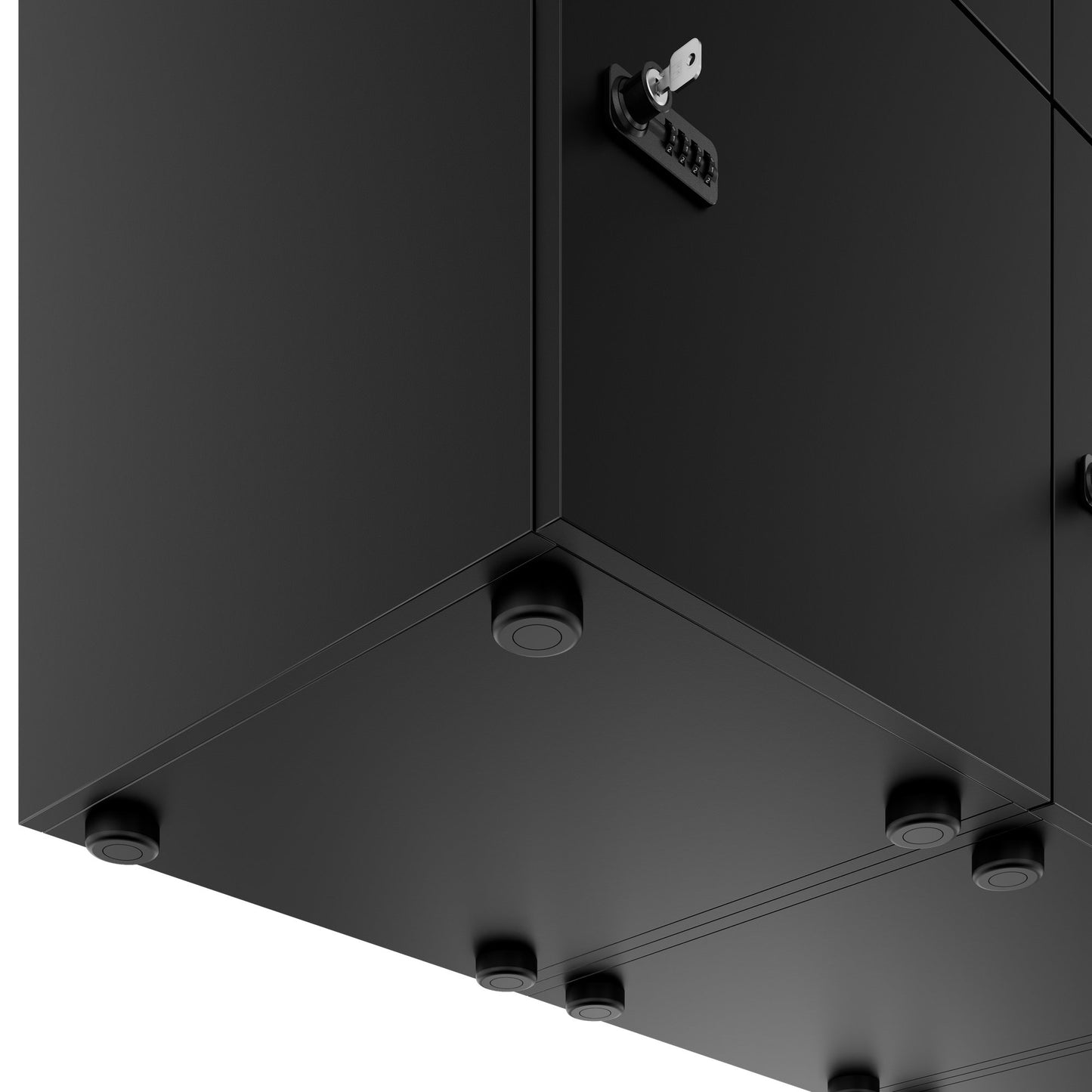 CHOICE Spind | 1804 x 1386 mm, 12 Schliessfächer, Schwarz