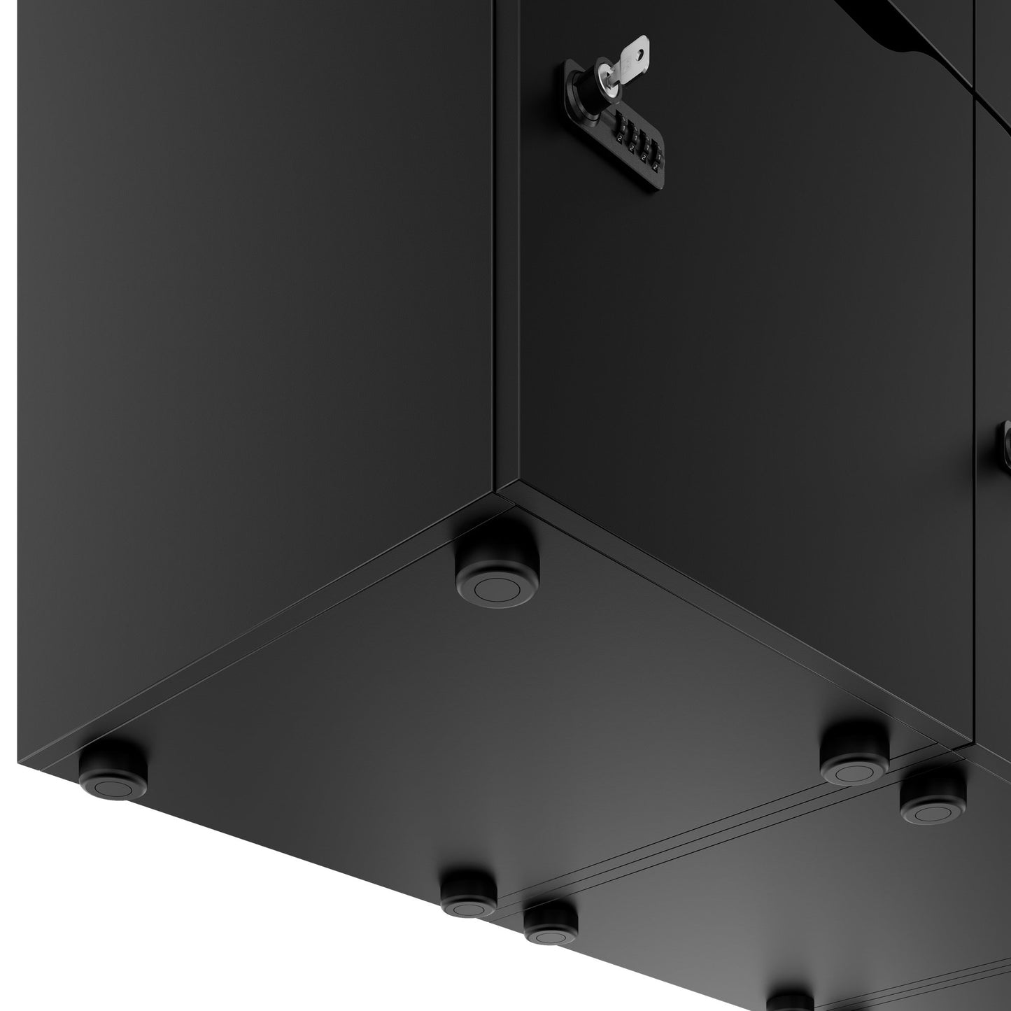 CHOICE Spind | 1804 x 1386 mm, 12 Schliessfächer, Schwarz