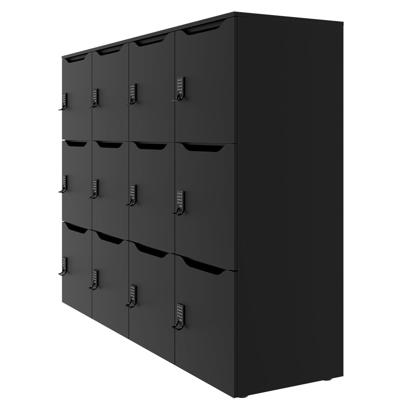 CHOICE Spind | 1804 x 1386 mm, 12 Schliessfächer, Schwarz