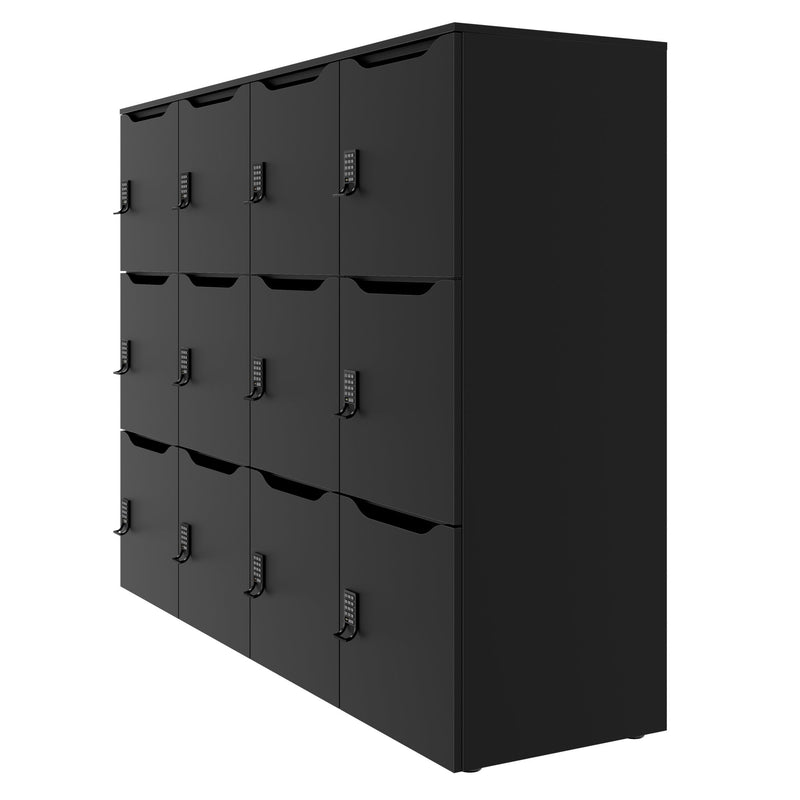 CHOICE Locker | 1804 x 1386 mm, 12 lockers, black - 3 Main Image