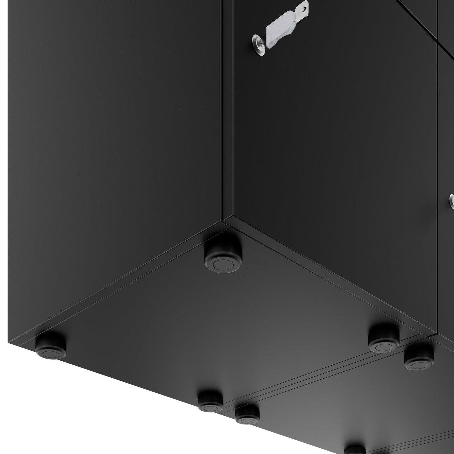 CHOICE Spind | 1804 x 1386 mm, 12 Schliessfächer, Schwarz