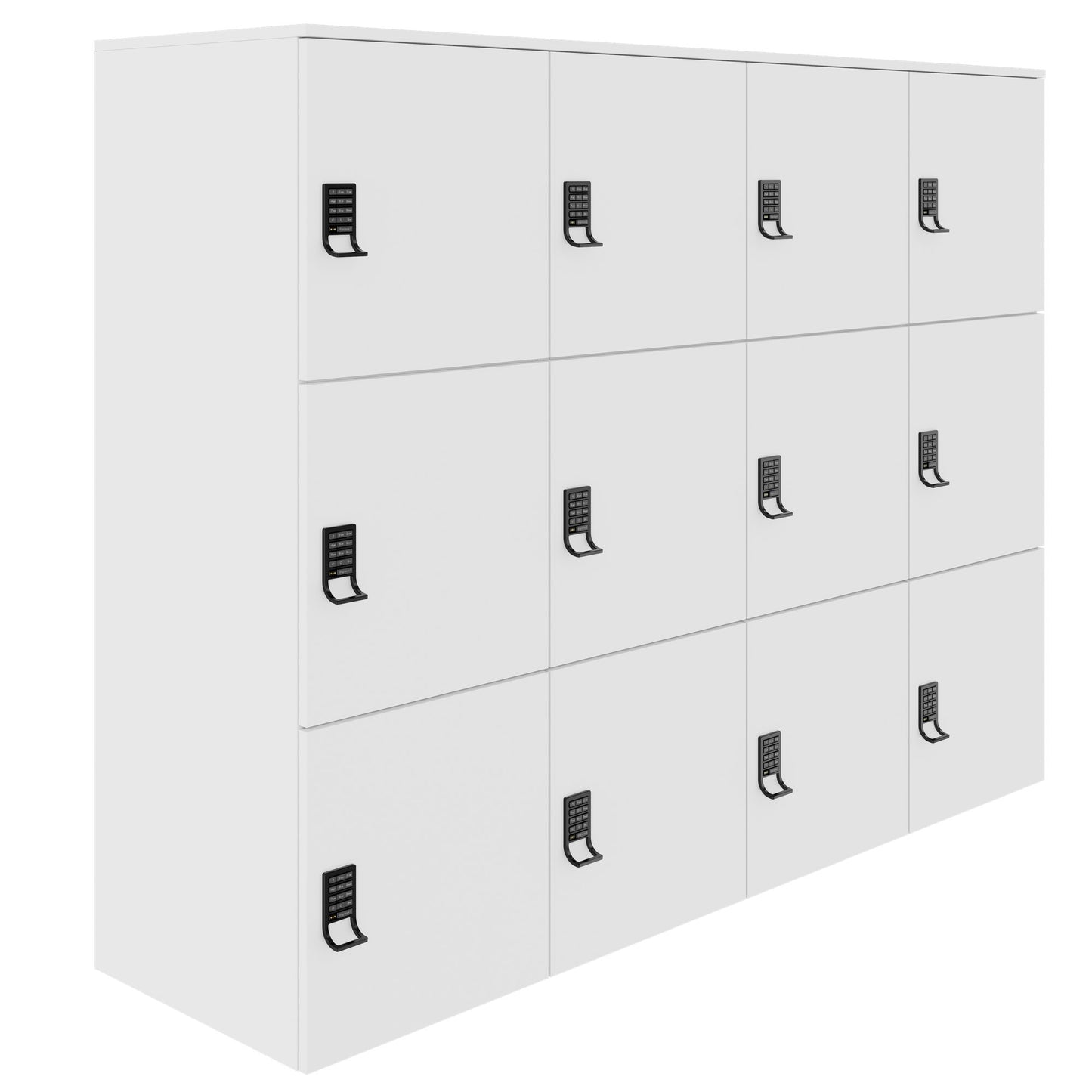 CHOICE Spind | 1804 x 1386 mm, 12 Schliessfächer, Weiss