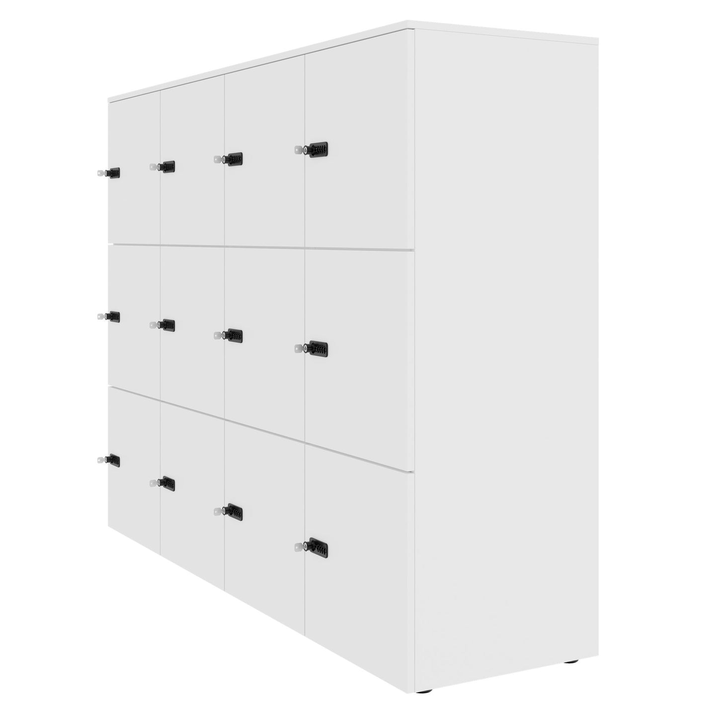 CHOICE Spind | 1804 x 1386 mm, 12 Schliessfächer, Weiss