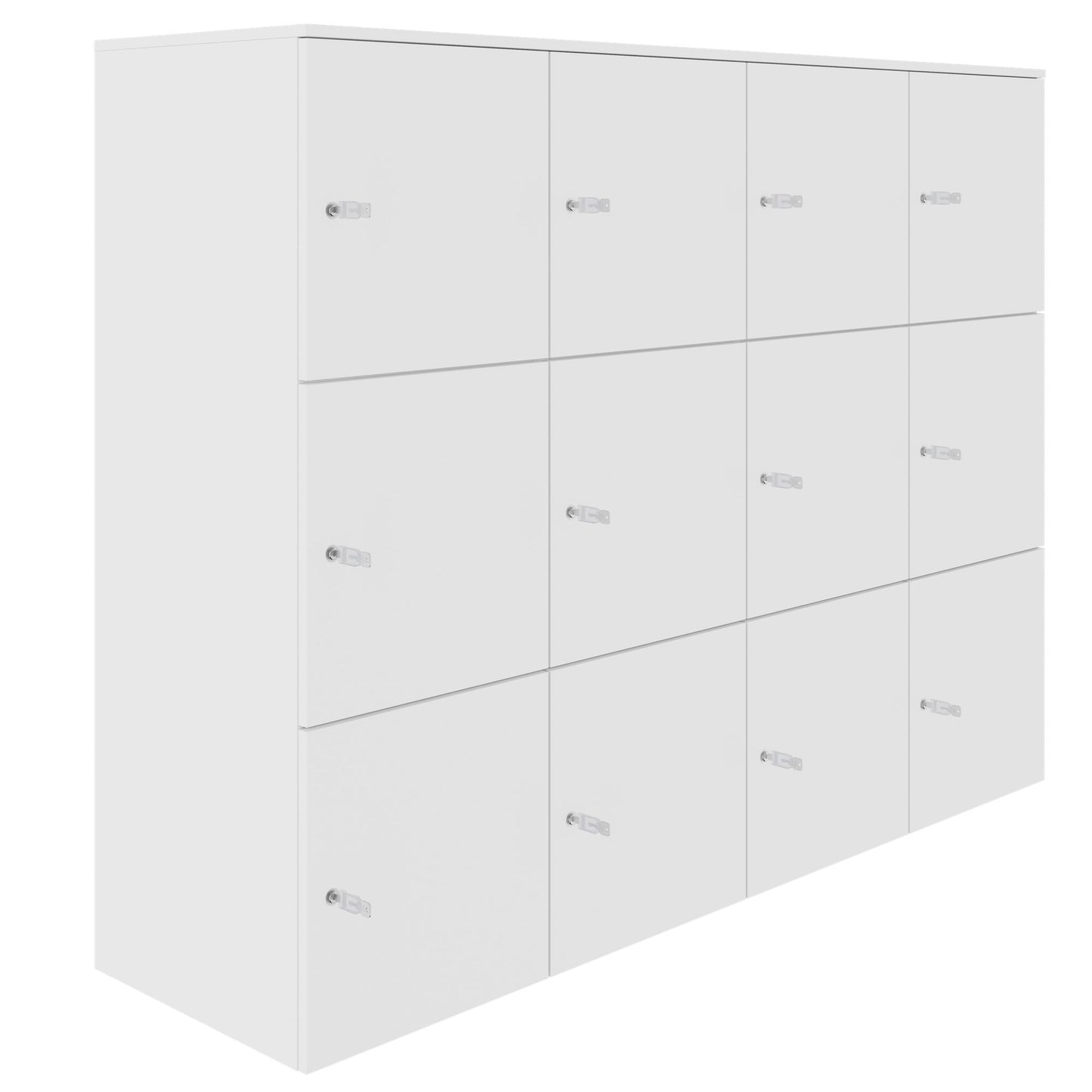 CHOICE Spind | 1804 x 1386 mm, 12 Schliessfächer, Weiss