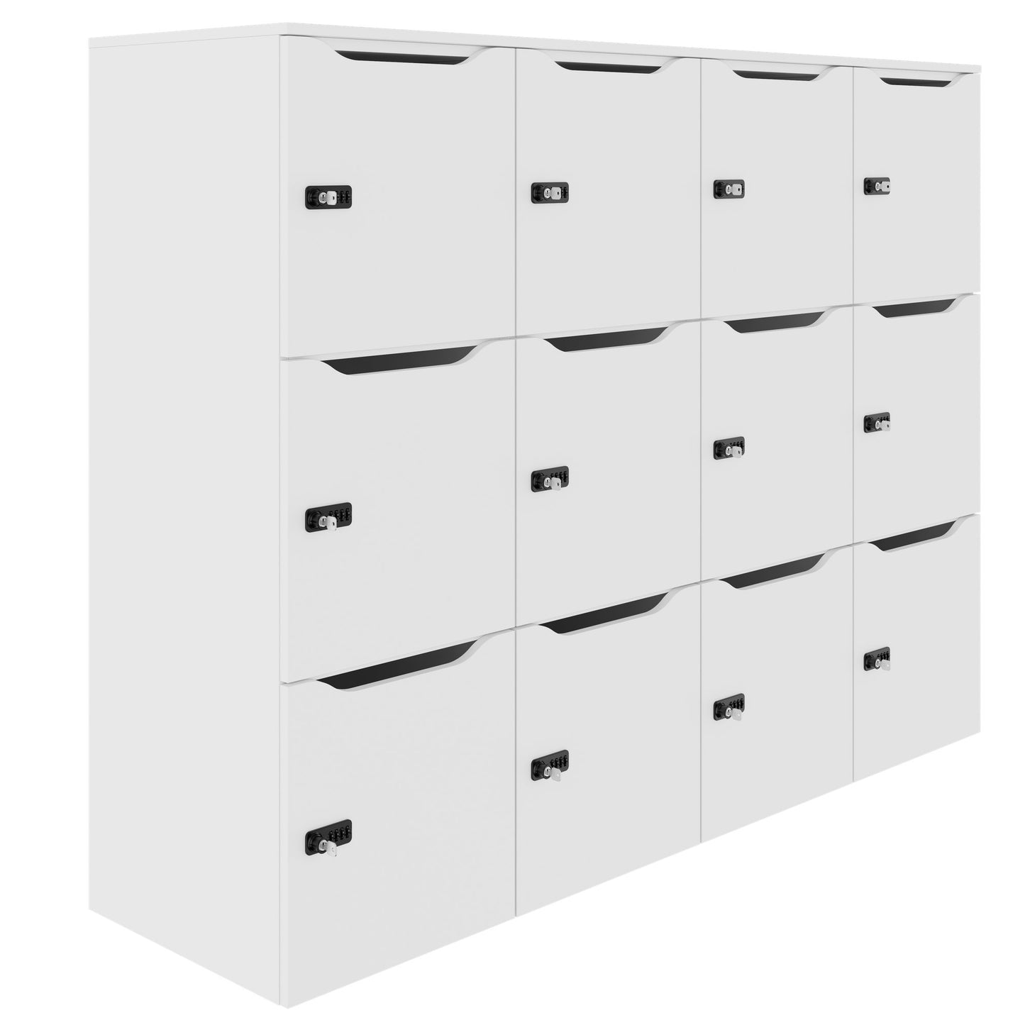 CHOICE Spind | 1804 x 1386 mm, 12 Schliessfächer, Weiss