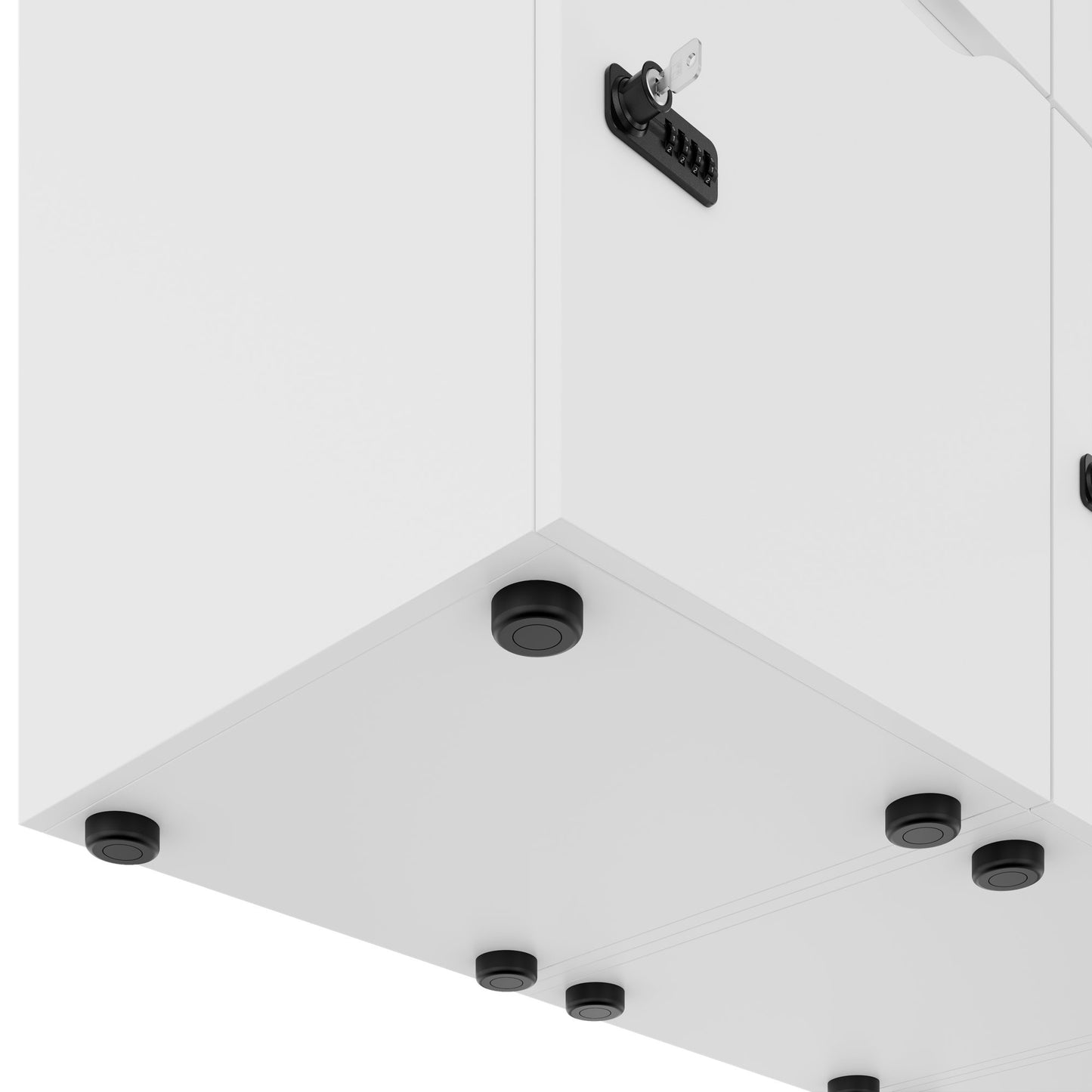 CHOICE Spind | 1804 x 1386 mm, 12 Schliessfächer, Weiss