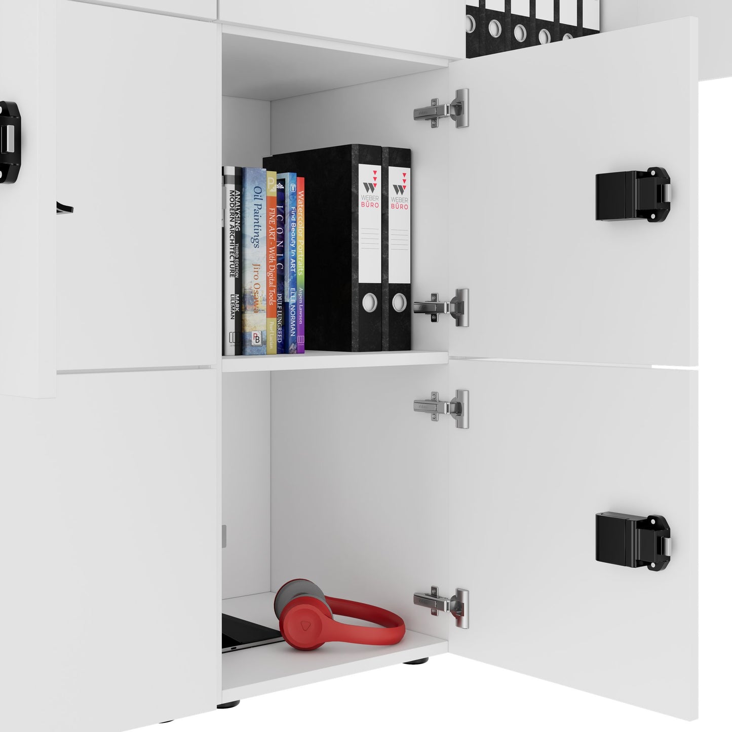 CHOICE Spind | 1804 x 1386 mm, 12 Schliessfächer, Weiss