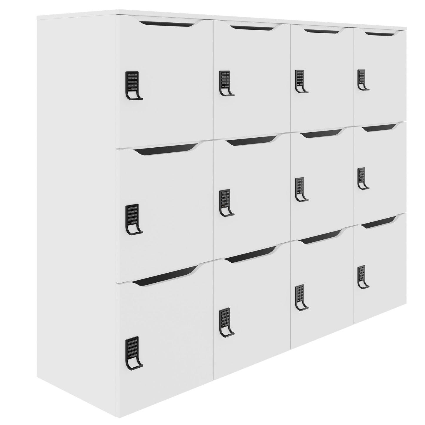 CHOICE Spind | 1804 x 1386 mm, 12 Schliessfächer, Weiss