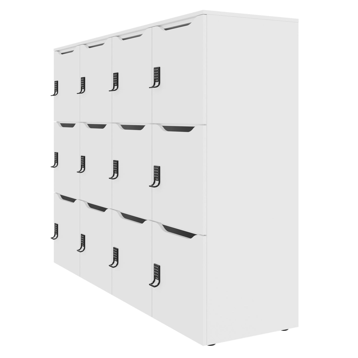 CHOICE Spind | 1804 x 1386 mm, 12 Schliessfächer, Weiss