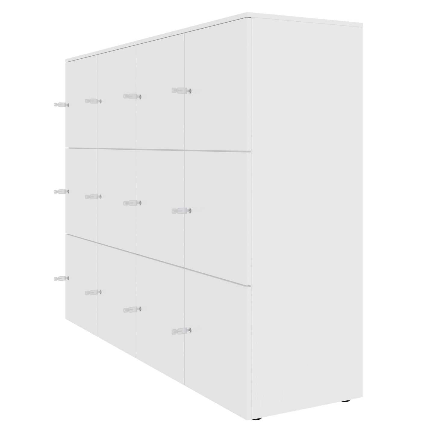 CHOICE Spind | 1804 x 1386 mm, 12 Schliessfächer, Weiss