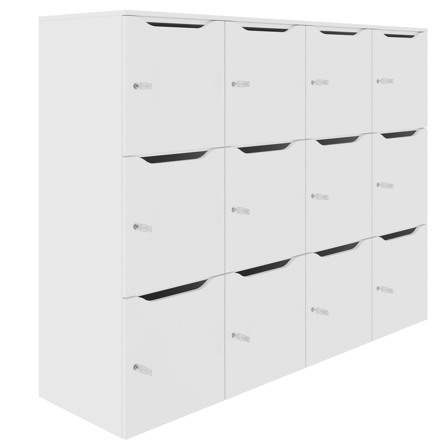 CHOICE Spind | 1804 x 1386 mm, 12 Schliessfächer, Weiss