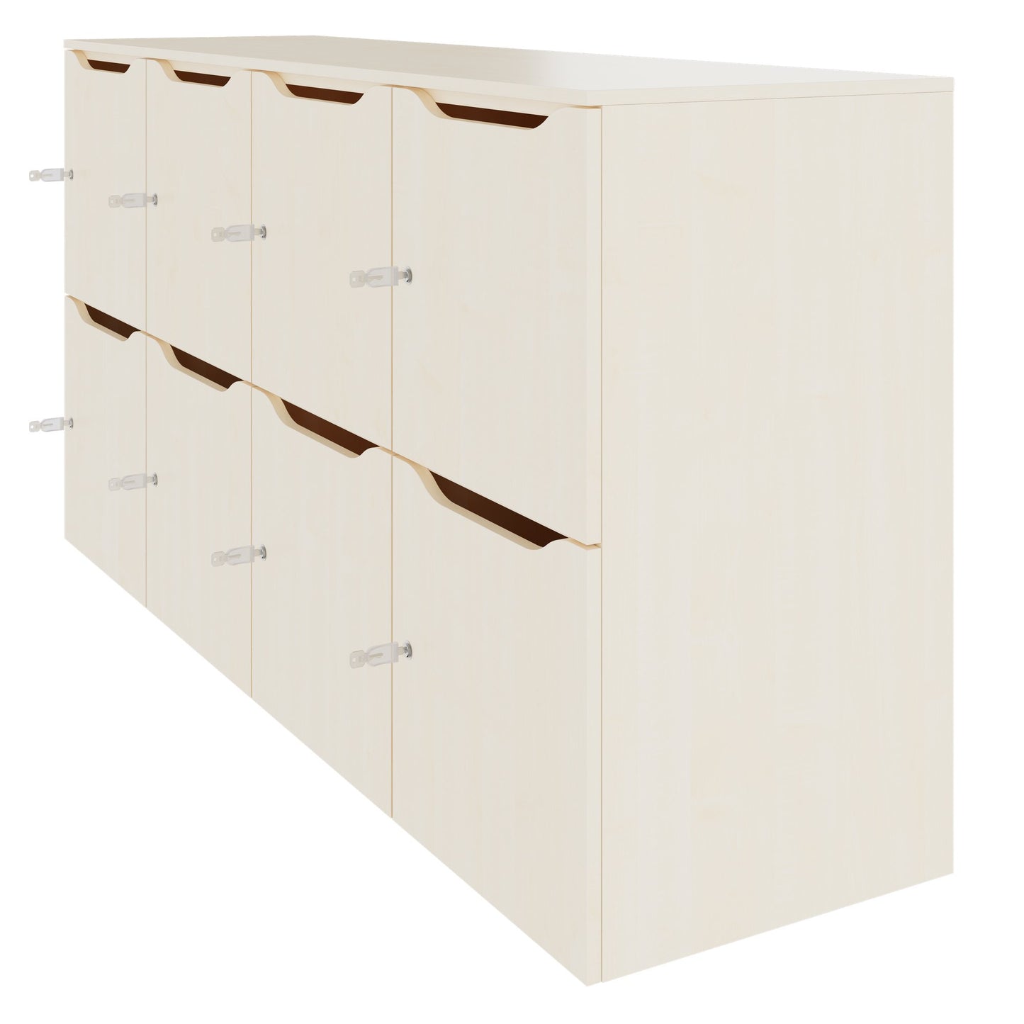 CHOICE Locker | 1804 x 936 mm, 8 lockers, maple