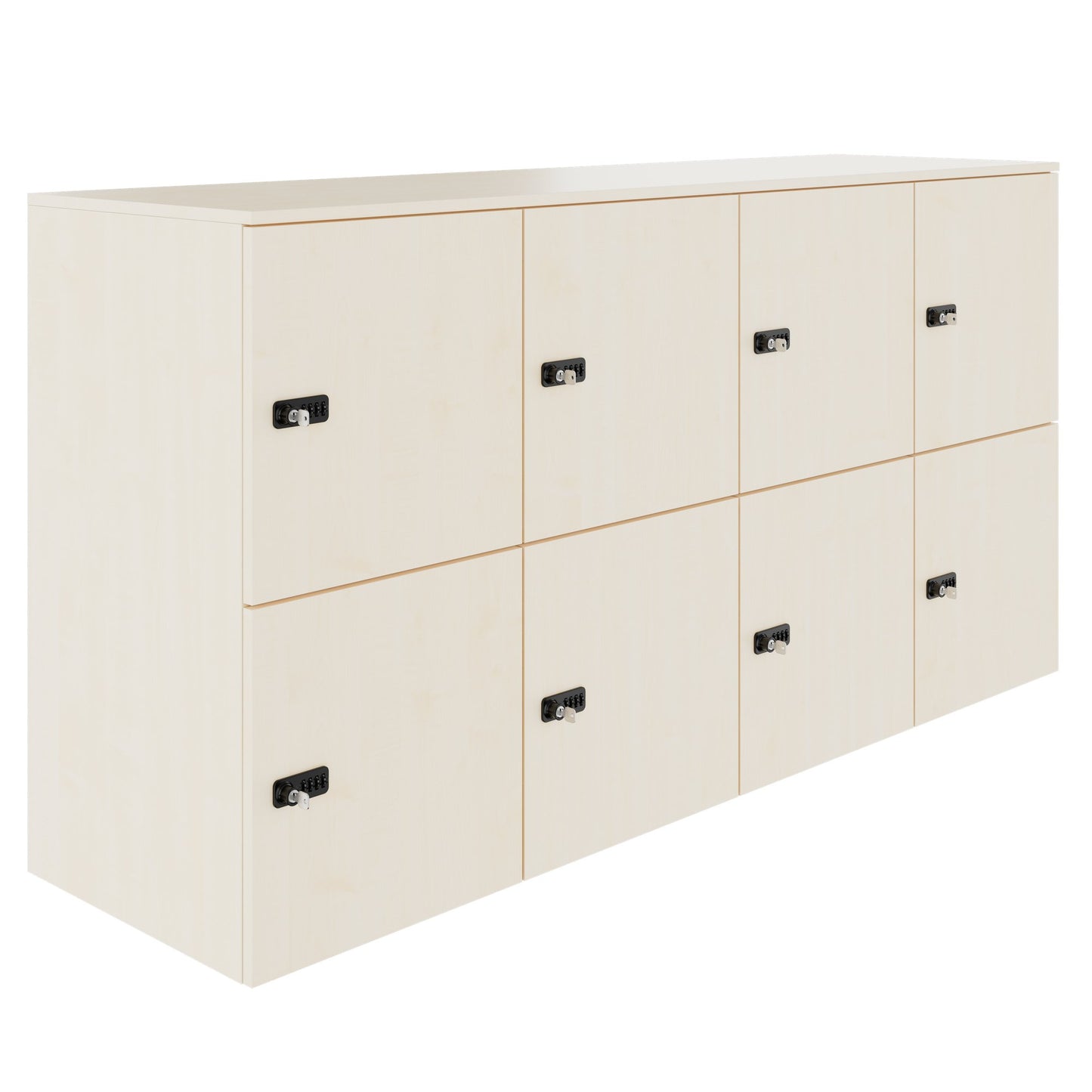 CHOICE Locker | 1804 x 936 mm, 8 lockers, maple