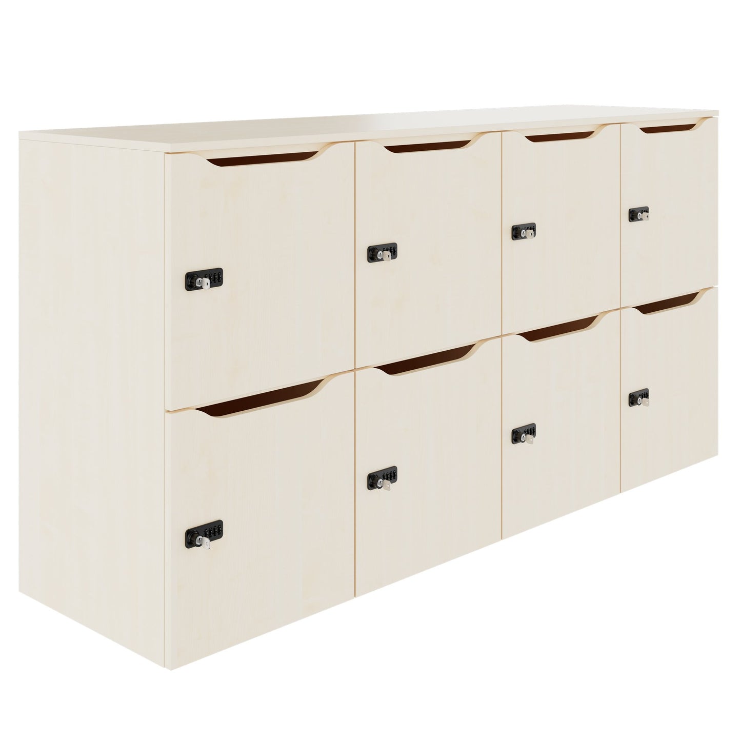 CHOICE Locker | 1804 x 936 mm, 8 lockers, maple