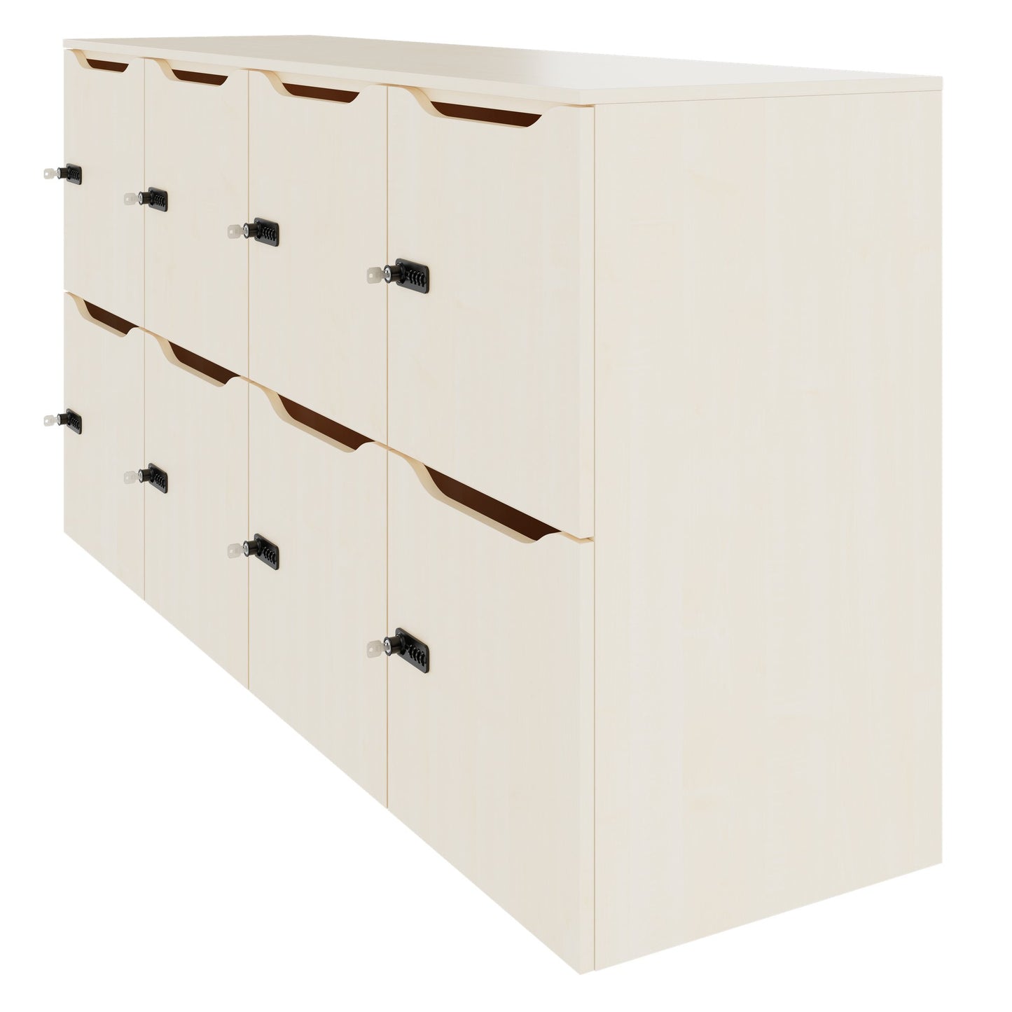 CHOICE Locker | 1804 x 936 mm, 8 lockers, maple