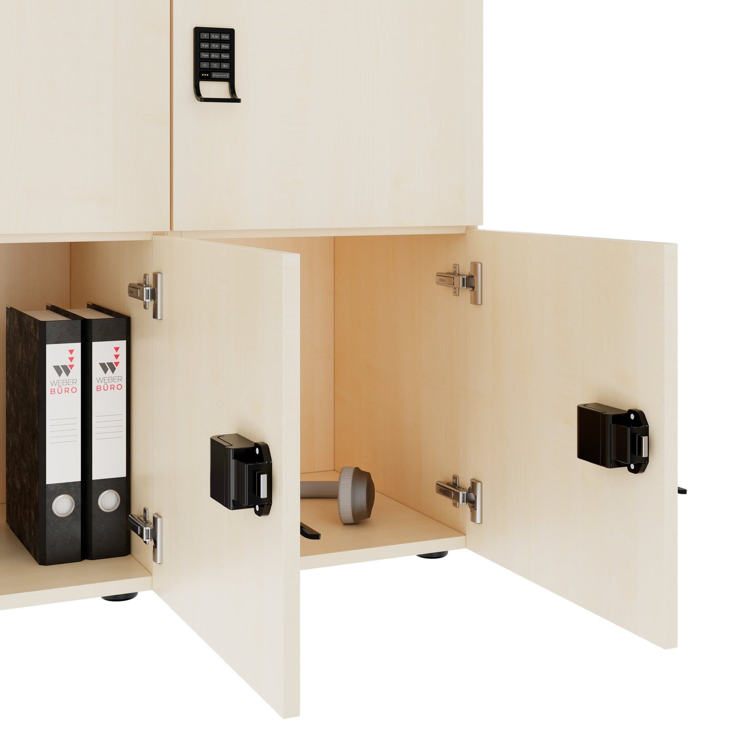 CHOICE Locker | 1804 x 936 mm, 8 lockers, maple