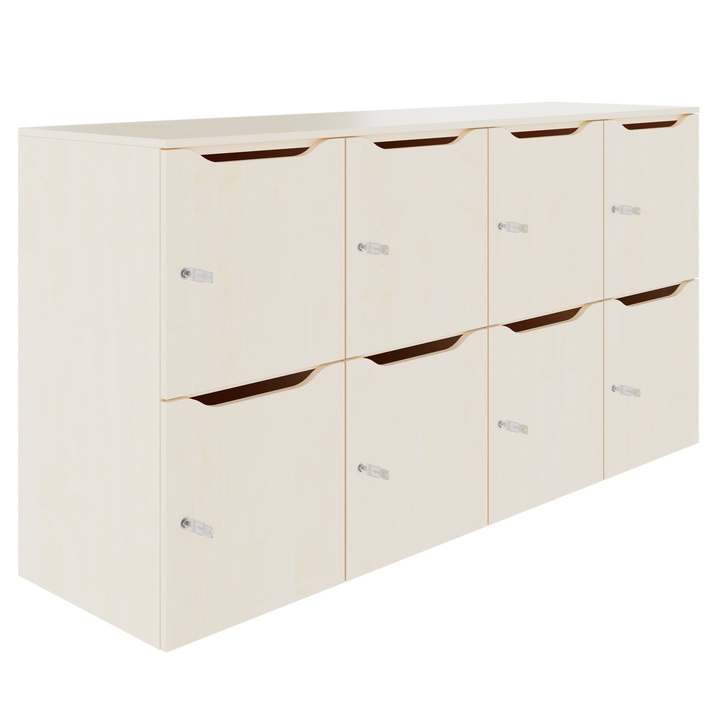 CHOICE Locker | 1804 x 936 mm, 8 lockers, maple