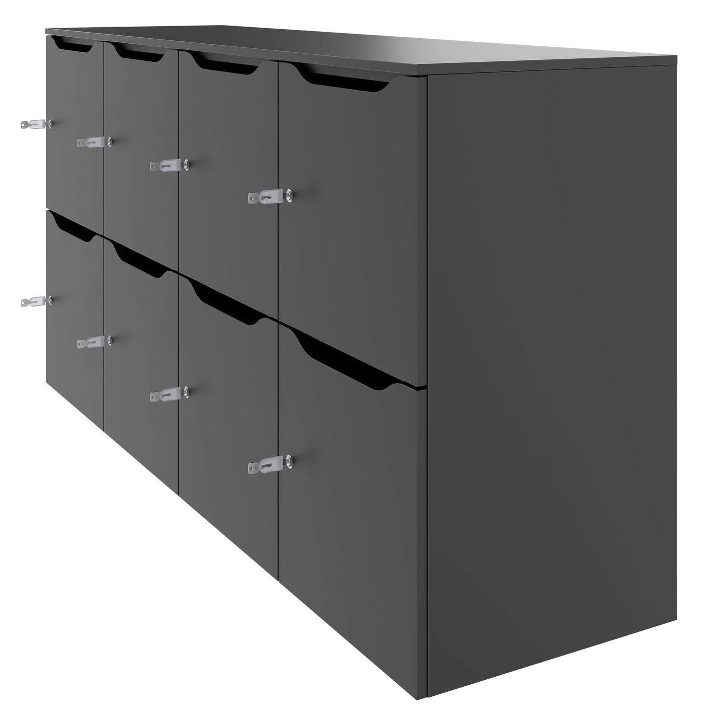 CHOICE Locker | 1804 x 936 mm, 8 lockers, anthracite