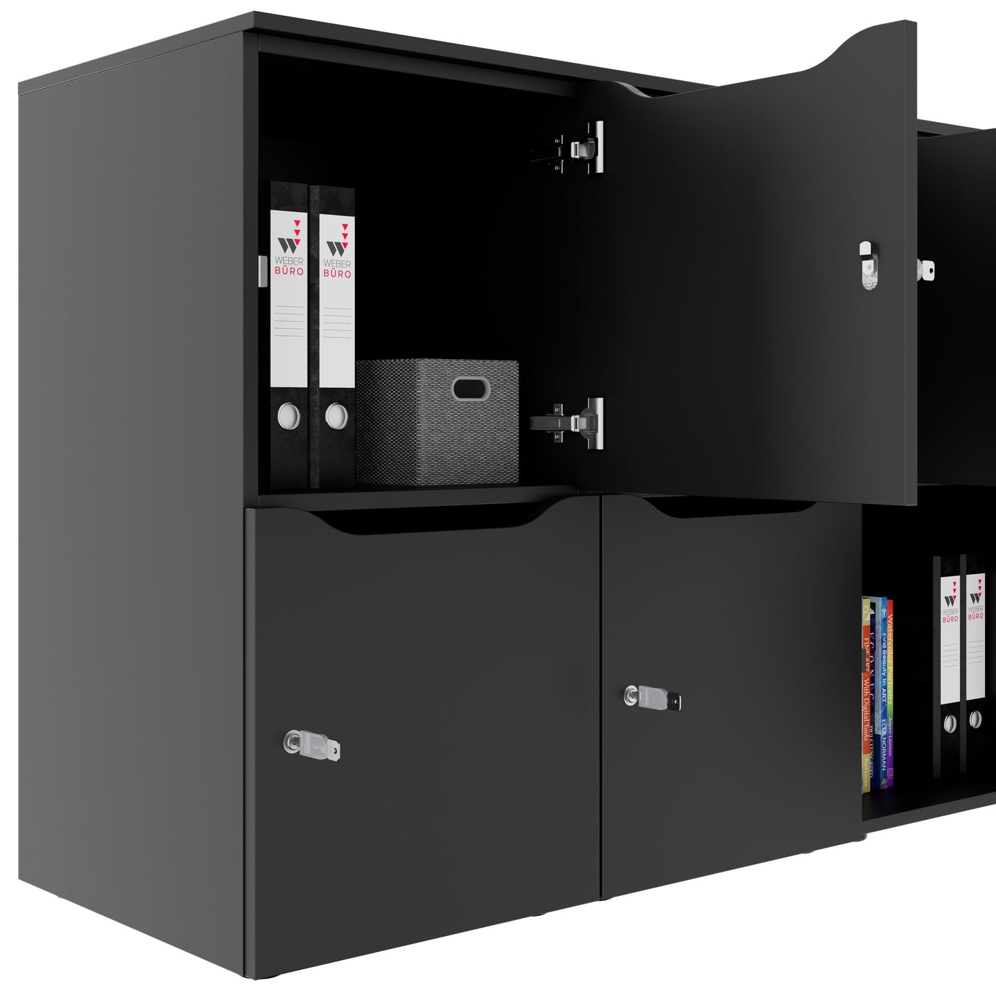 CHOICE Locker | 1804 x 936 mm, 8 lockers, anthracite