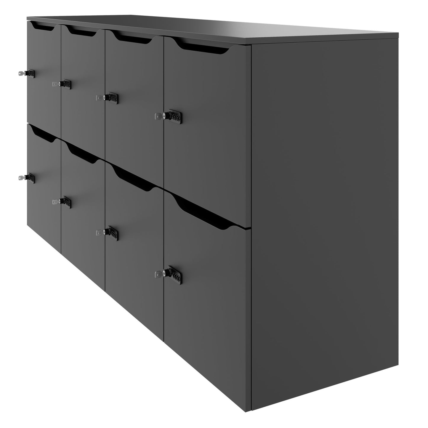 CHOICE Locker | 1804 x 936 mm, 8 lockers, anthracite