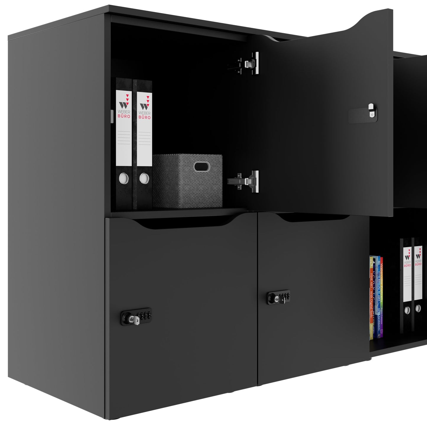 CHOICE Locker | 1804 x 936 mm, 8 lockers, anthracite