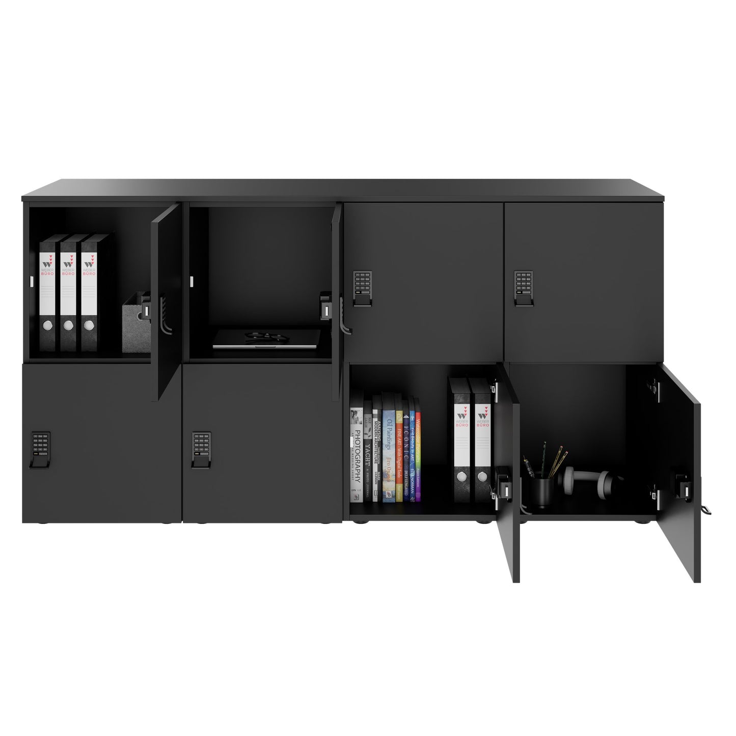 CHOICE Locker | 1804 x 936 mm, 8 lockers, anthracite