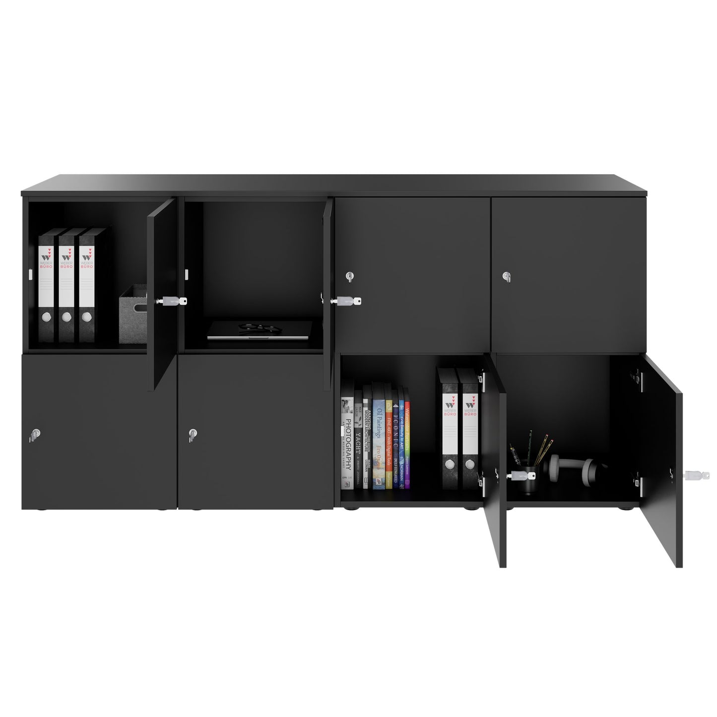 CHOICE Locker | 1804 x 936 mm, 8 lockers, anthracite