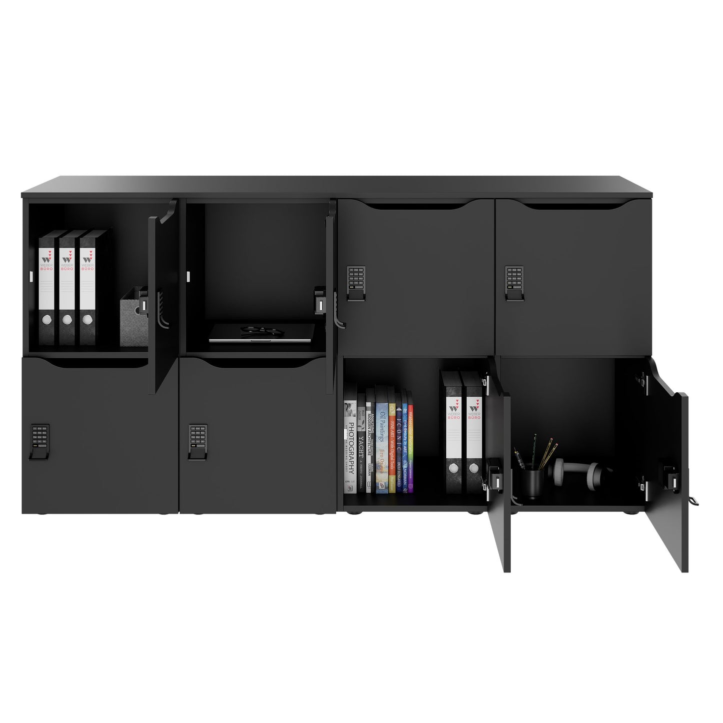 CHOICE Locker | 1804 x 936 mm, 8 lockers, anthracite