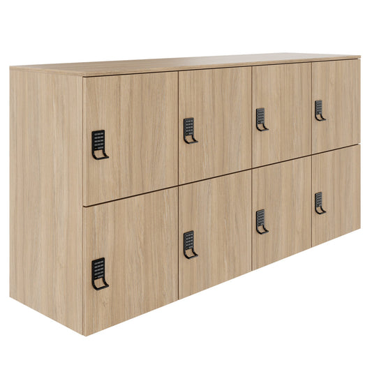 Armadietto CHOICE | 1804 x 936 mm, 8 scomparti, rovere ambra