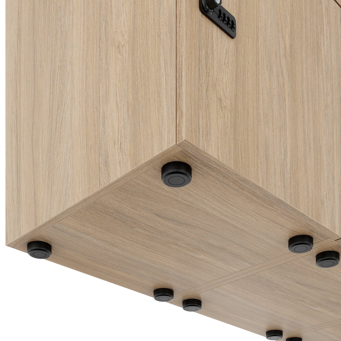 CHOICE Spind | 1804 x 936 mm, 8 Schließfächer, Bernsteineiche