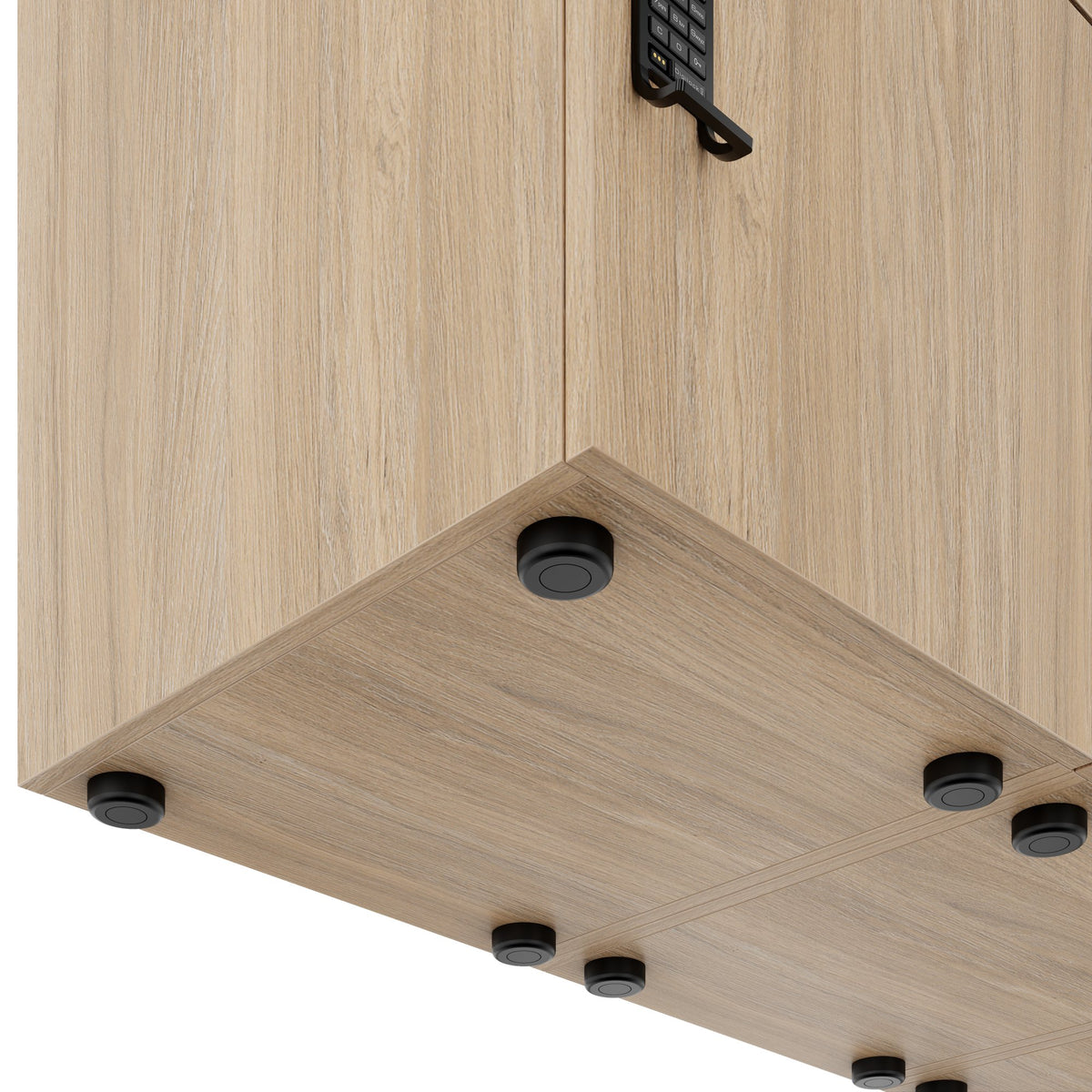 CHOICE locker | 1804 x 936 mm, 8 lockers, amber oak - 6 Lightbox Main Image