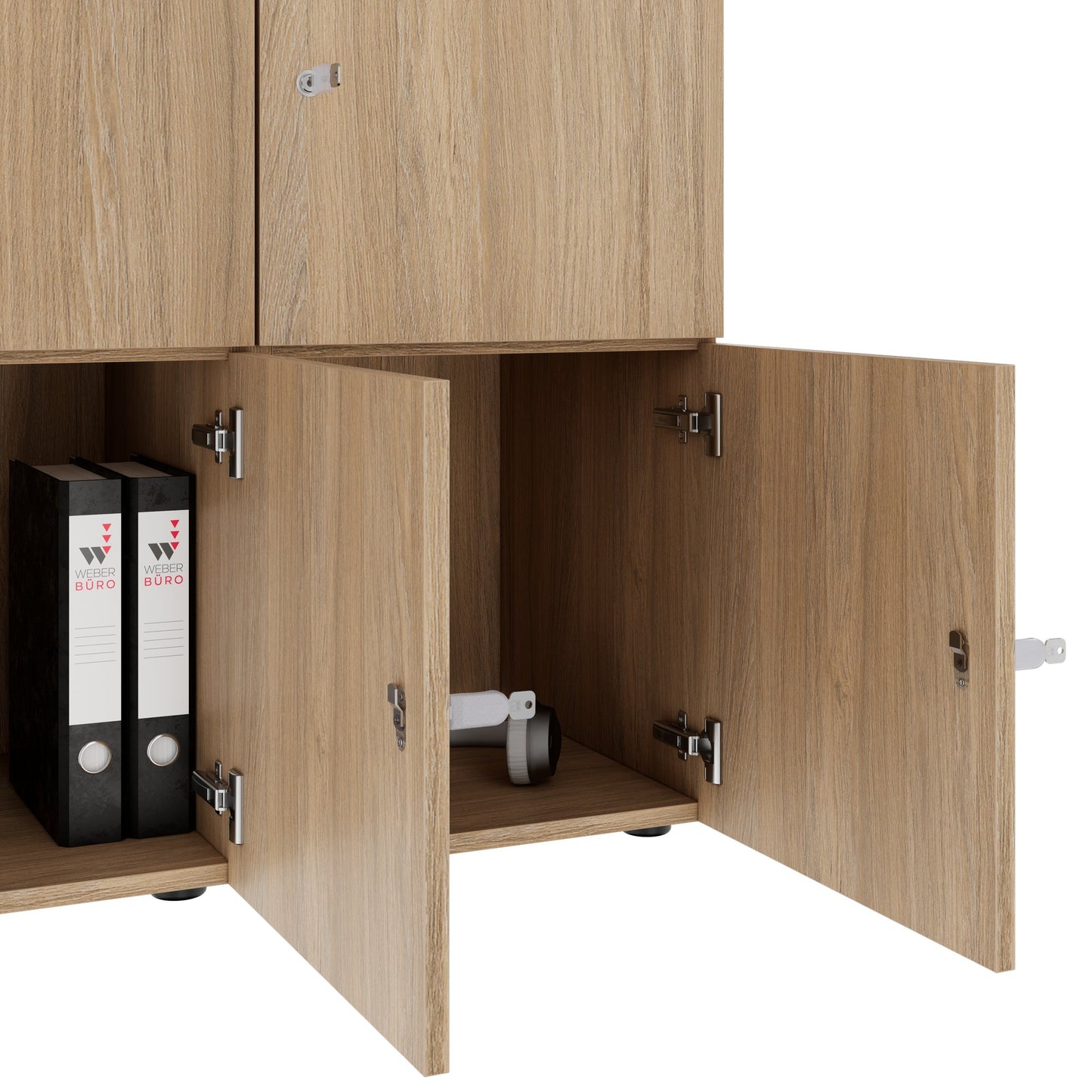 CHOICE Spind | 1804 x 936 mm, 8 Schließfächer, Bernsteineiche