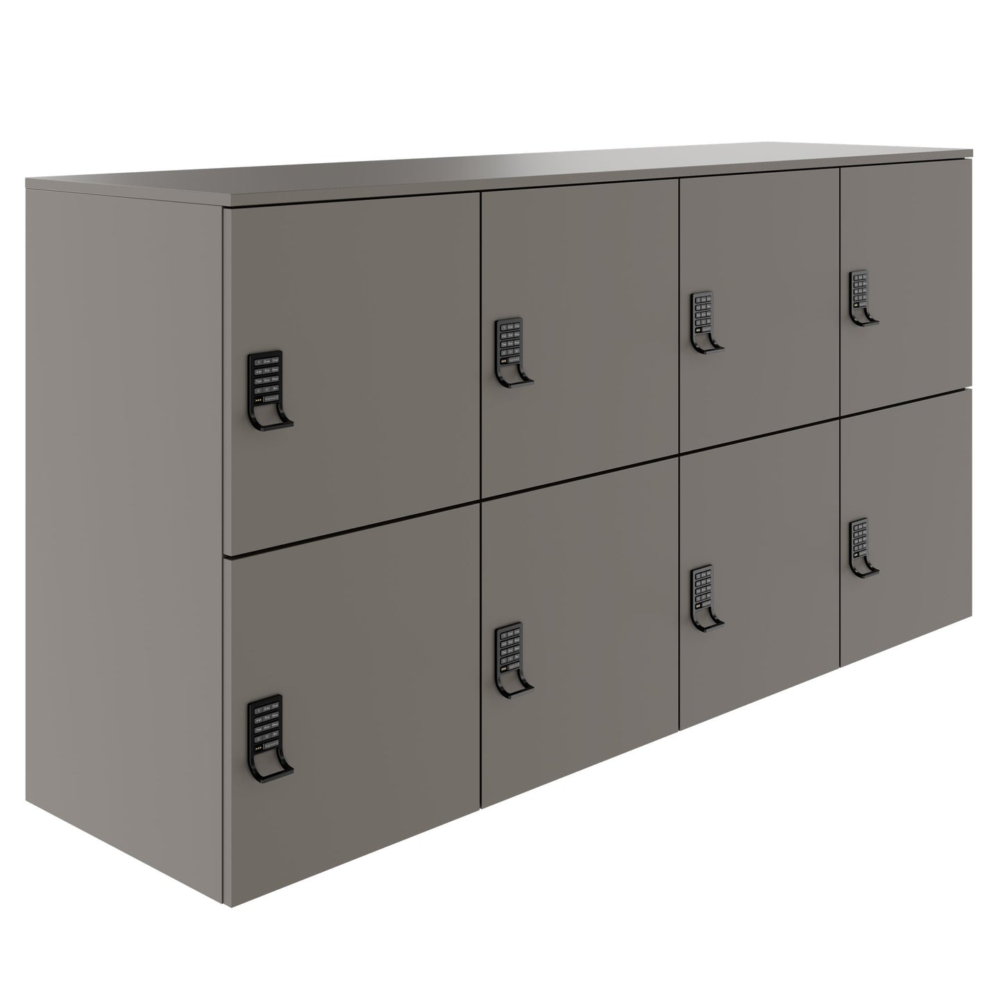 CHOICE locker | 1804 x 936 mm, 8 lockers, Cubanite gray