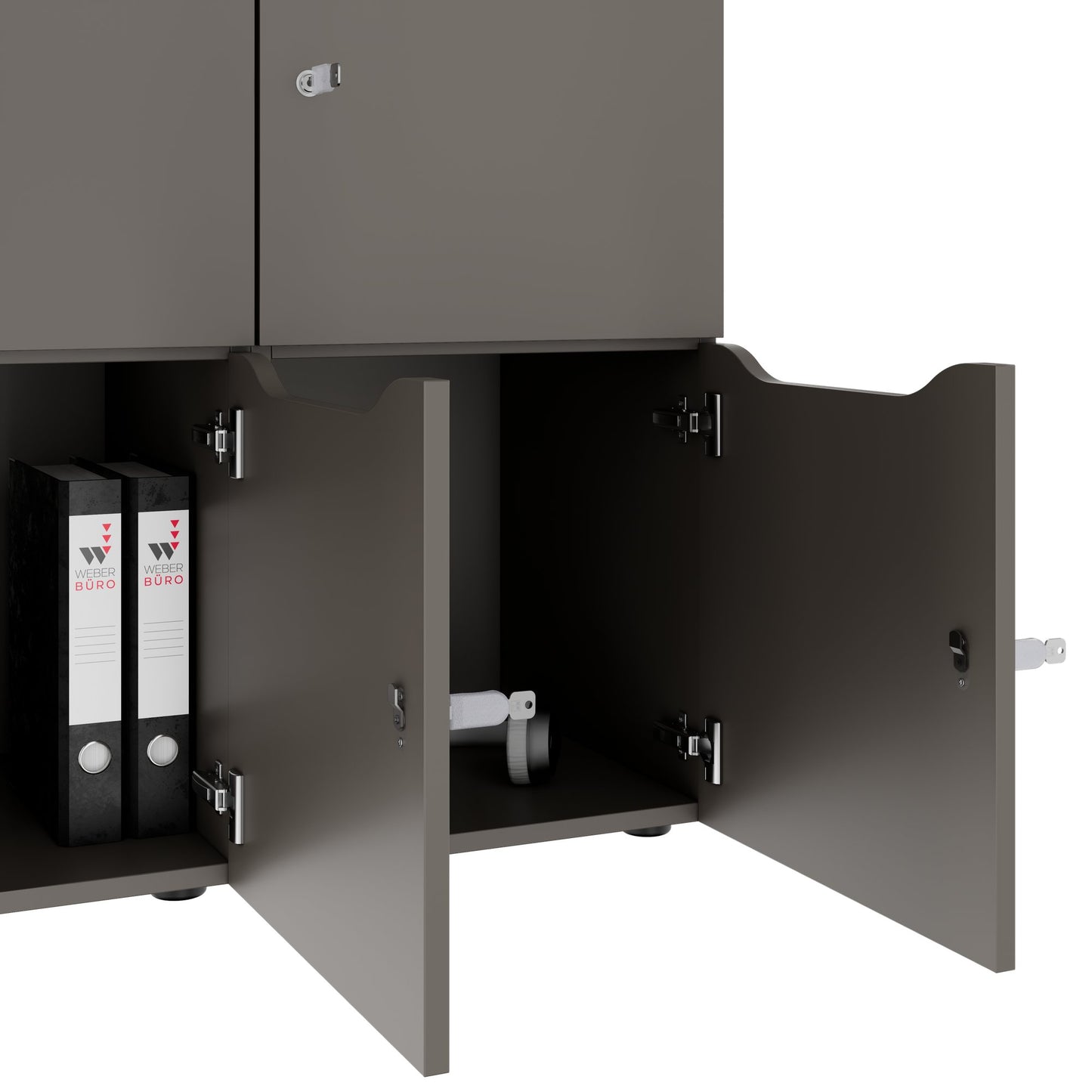 CHOICE locker | 1804 x 936 mm, 8 lockers, Cubanite gray