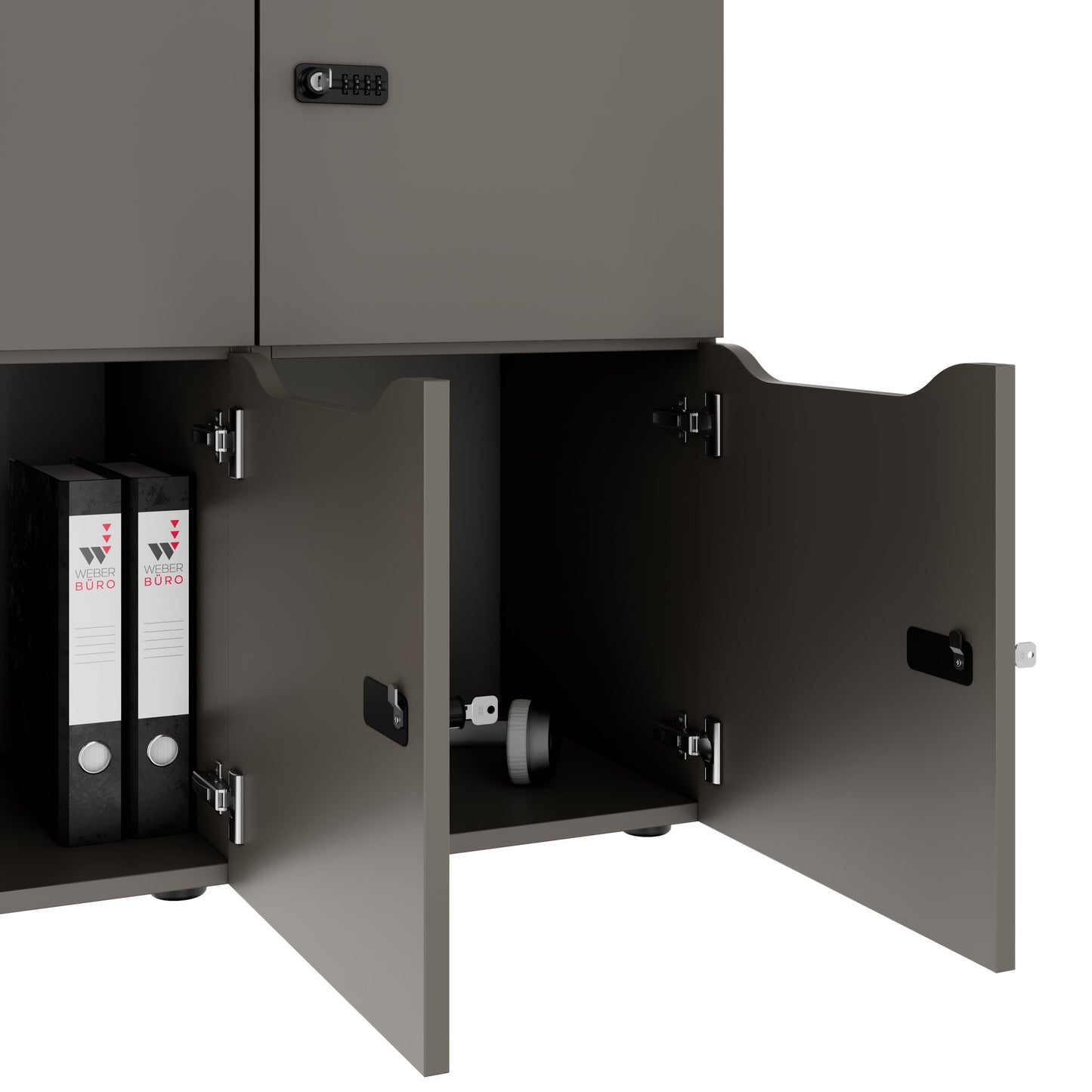 CHOICE locker | 1804 x 936 mm, 8 lockers, Cubanite gray