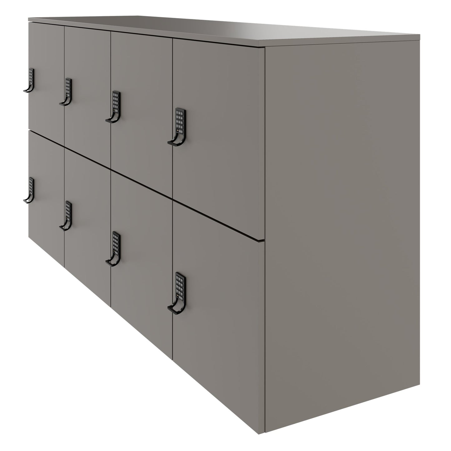 CHOICE locker | 1804 x 936 mm, 8 lockers, Cubanite gray