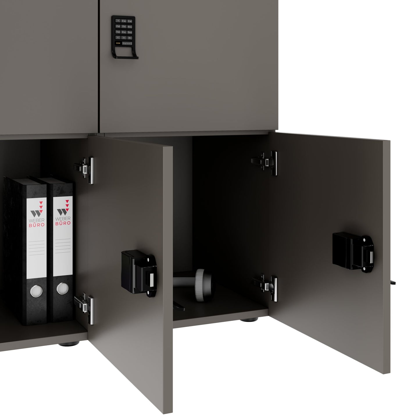 CHOICE locker | 1804 x 936 mm, 8 lockers, Cubanite gray