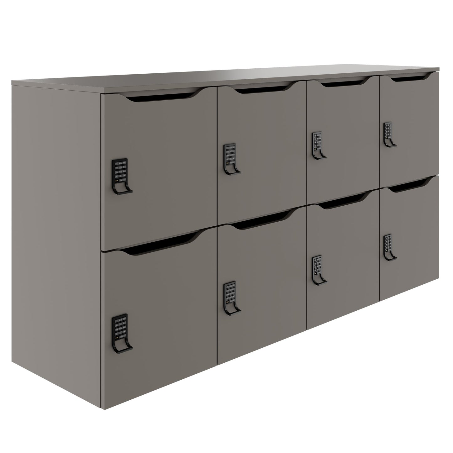 CHOICE locker | 1804 x 936 mm, 8 lockers, Cubanite gray