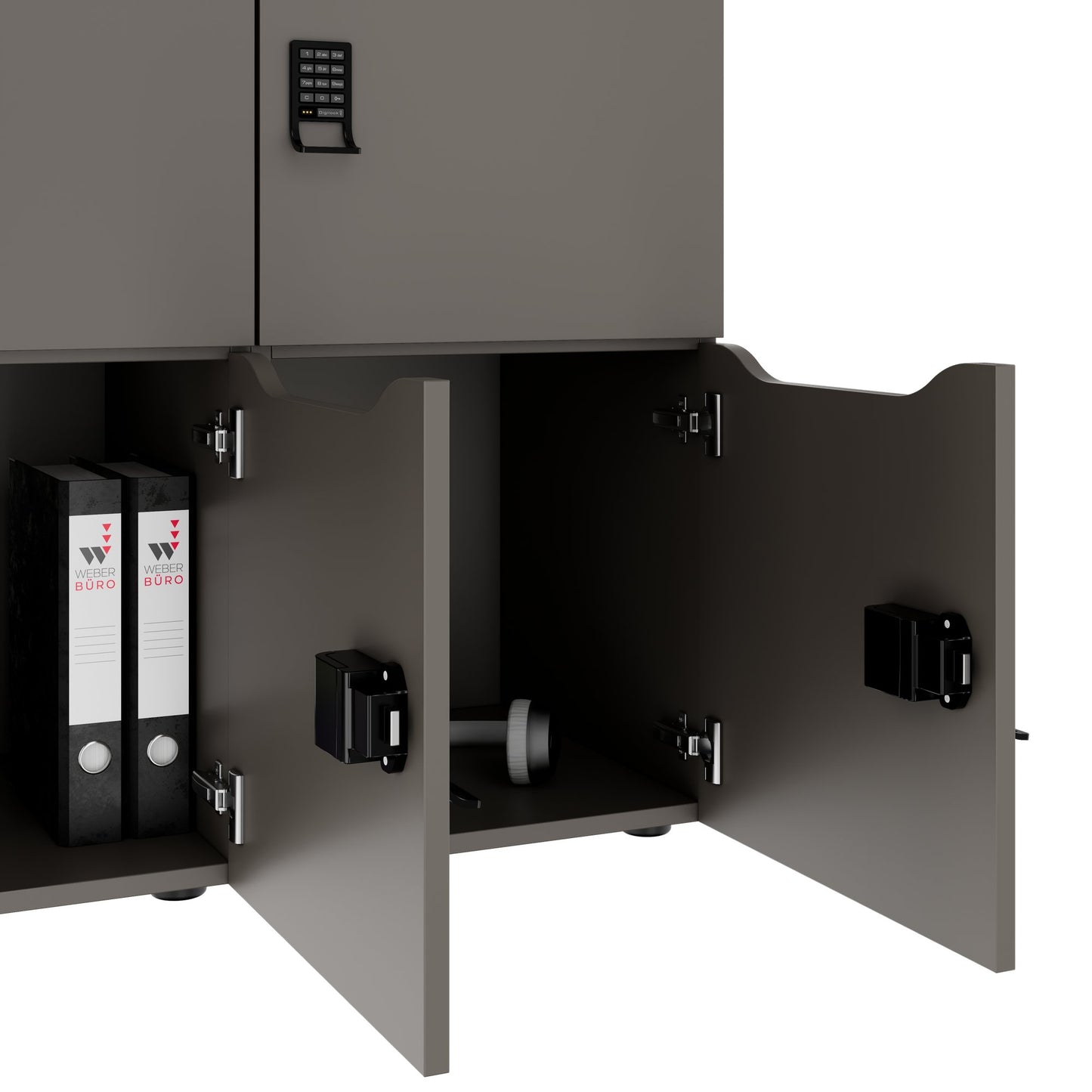 CHOICE locker | 1804 x 936 mm, 8 lockers, Cubanite gray