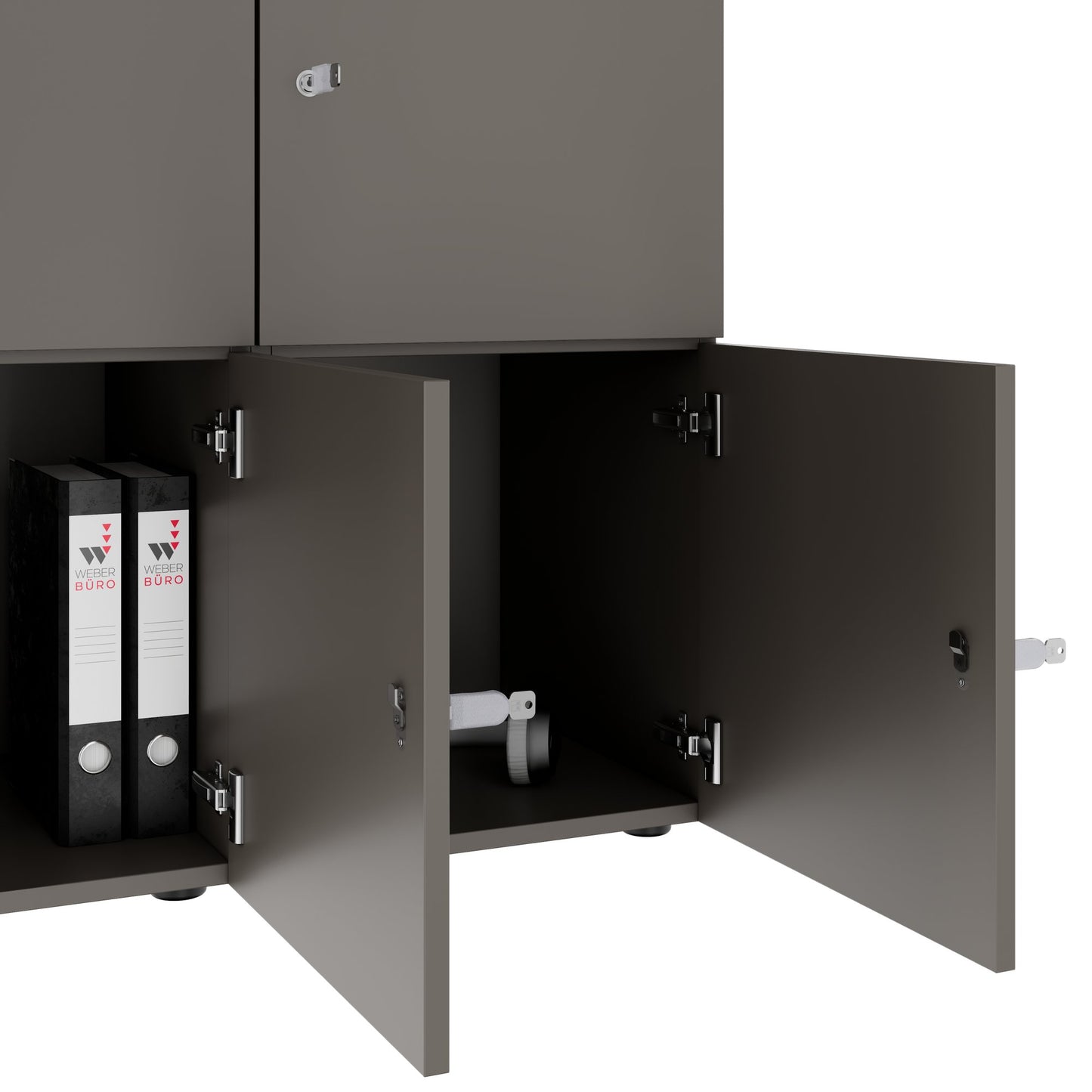 CHOICE locker | 1804 x 936 mm, 8 lockers, Cubanite gray