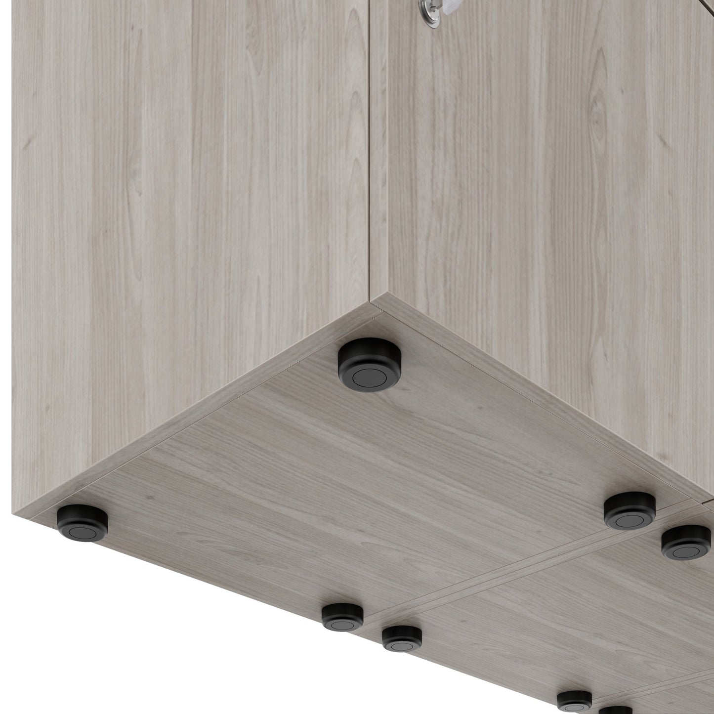 Armadietto CHOICE | 1804 x 936 mm, 8 scomparti, rovere nordico grigio